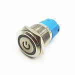 Comutator / Intrerupator metalic auto - ON si OFF, iluminat cu led galben, tip III Comutator / Intrerupator metalic auto - ON si OFF, iluminat cu led galben, tip III